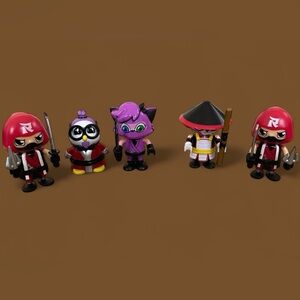 Ryan's World NINJA WARRIORS and weapons 5 Lot: